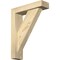 Ekena Millwork Traditional Block Rough Sawn Bracket w/ Offset Brace, Douglas Fir, 4"W x 14"D x 18"H BKT0402X14X18TRA05RDF - alternate 1
